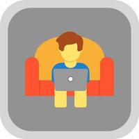 Working on Couch Vector Icon Design