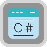 C Sharp Vector Icon Design