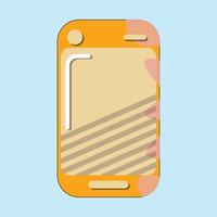 illustration of a phone with icons, illustration of a phone vector