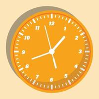 icono de reloj en un moderno estilo plano aislado en el fondo. símbolo de página de icono de reloj para el diseño de su sitio web logotipo de icono de reloj, aplicación, interfaz de usuario. reloj icono vector ilustración eps10.