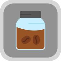 Coffee Jar Vector Icon Design