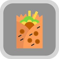 Burrito Vector Icon Design