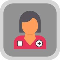 Female Patient Vector Icon Design