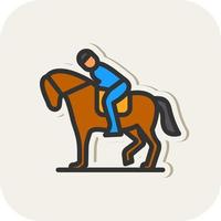 Equestrian Vector Icon Design