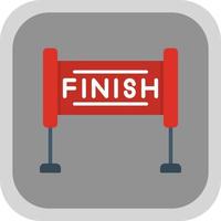 Finish Line Vector Icon Design