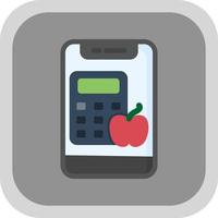 Calorie Calculator Vector Icon Design