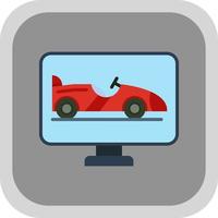 Race Screen Vector Icon Design