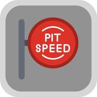 Pit Stop Vector Icon Design