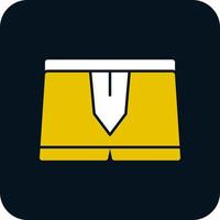 Boxer Shorts Vector Icon Design