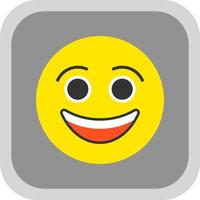 Smiling Face Vector Icon Design