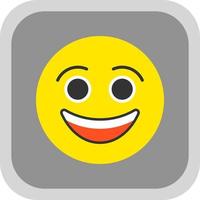 Smiling Face Vector Icon Design