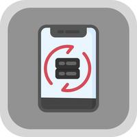 Data Synchronization Vector Icon Design