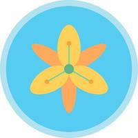 Tiger Lily Vector Icon Design