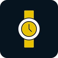 diseño de icono de vector de reloj de pulsera