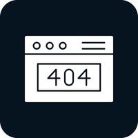 Diseño de icono de vector de error 404