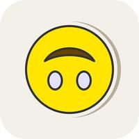 Upside-Down Face Vector Icon Design