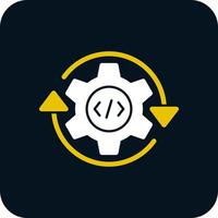 diseño de icono de vector de integración continua