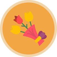 Flower Bouquet Vector Icon Design