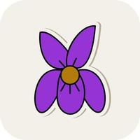 diseño de icono de vector violeta