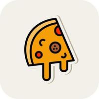 Pizza Slice Vector Icon Design