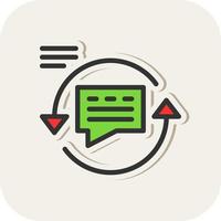 Feedback Loop Vector Icon Design