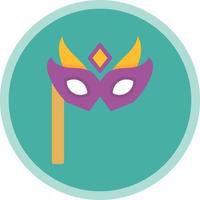 New Year Mask Vector Icon Design