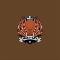 baloncesto deporte emblema logo vector