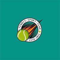 tenis deporte emblema logo vector