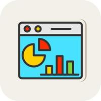 Webpage Statistics Vector Icon Design