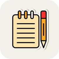 Taking Notes Vector Icon Design