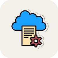 Cloud Storage Vector Icon Design