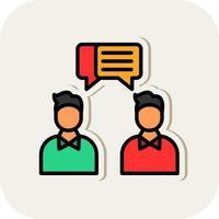 Face to Face Talk Vector Icon Design