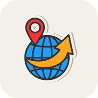 Worldwide Shipping Vector Icon Design