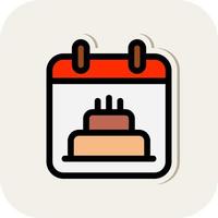 diseño de icono de vector de fecha de cumpleaños