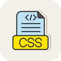 Css File Vector Icon Design
