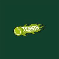 tenis deporte emblema logo vector