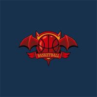 basketball sport emblem logo vector