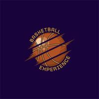 basketball sport emblem logo vector