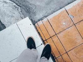 Defocused image of a foot photo