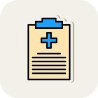 Medical Report Vector Icon Design