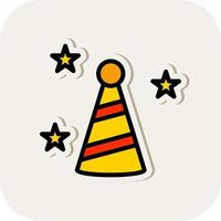 Party Hat Vector Icon Design