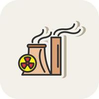 Nuclear Energy Vector Icon Design