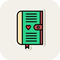 Diary Vector Icon Design