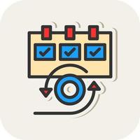 Daily Scrum Vector Icon Design