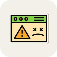 Website Dead Vector Icon Design