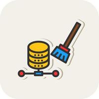 Data Cleansing Vector Icon Design