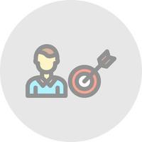 User Target Vector Icon Design