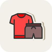 Exercise Clothes Vector Icon Design