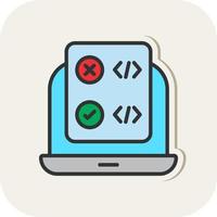 Code Correction Vector Icon Design