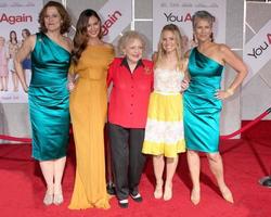 LOS ANGELES  SEP 22  Sigourney Weaver Odette Yustman Betty White Kristen Bell Jamie Lee Curtis arrives at the You Again World Premiere at El Capitan Theater on September 22 2010 in Los Angeles CA photo